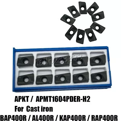 Buy 90° APMT1604PDER-H2 R0.8 Indexable CNC Carbide Milling Insert For Cast Iron • 16.03$