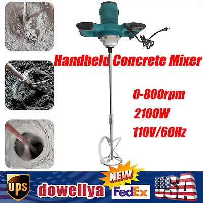 Buy Electric 6 Speed Mixing Drill 2100W Plaster Mortar Mixer Concrete Mixer • 47.88$