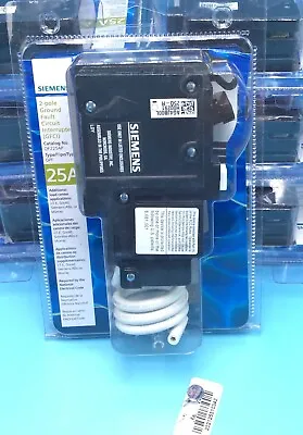 Buy New Circuit Breaker Siemens QF225 QF225A 25 Amp 2 Pole 10kA Self Test GFCI • 99.99$