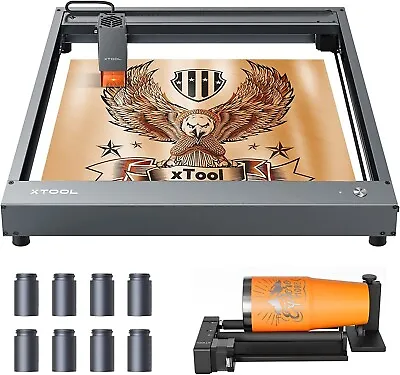 Buy XTool D1 10W Laser Engraver With Rotary, Higher Accuracy Laser Engraving Machine • 449.99$