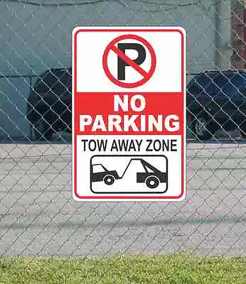 Buy No Parking Tow Truck Car & No Park Symbol Tow Away Zone METAL 12 X18  SIGN • 19.99$