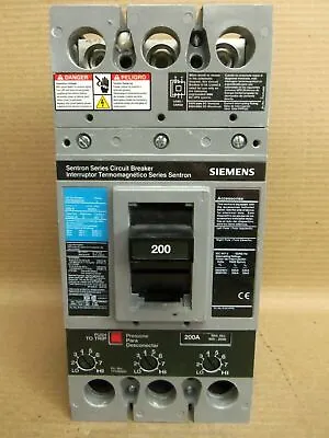 Buy Siemens FXD63B200 3 Pole 200 Amp 600V Black/Blue Label Circuit Breaker  • 399$