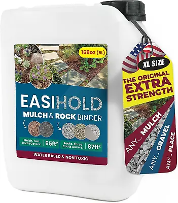 Buy Vuba Easihold 1.3 Gal Resin Binder For Gravel, Stone, Mulch, Bark- High Strength • 72.95$