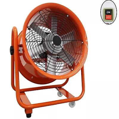 Buy 16  Movable Axial Fan Cylinder Pipe Spray Booth Paint Fumes Exhaust Blower 220V • 216.20$