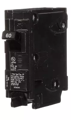 Buy Siemens Q160 60 Amp 1 Pole 120 Volt Circuit Breaker • 10$