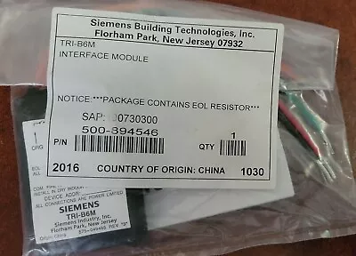 Buy Siemens TRI-B6M - 500-894546 Single Interface Module Fire Alarm.NIB!!!! • 375$