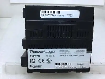 Buy Schneider Electric/PowerLogic PM820U/PM8RDA Power Meter Unit 115-415V 15VA • 549.99$