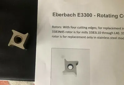 Buy Eberbach Rotating Cutter Head With 4 Cutting Edges  Wiley® Mini-Mills Grinder • 225$