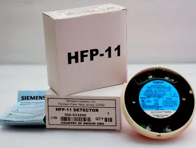 Buy Siemens HFP 11 Fire Alarm Heat & Smoke Detector Free & Fast Shipping • 44.99$