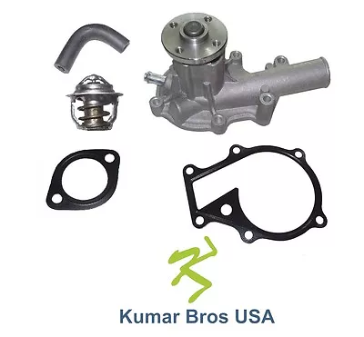 Buy New Water Pump With Return Hose & Thermostat FITS Kubota BX2200D =1W0001  • 95.54$