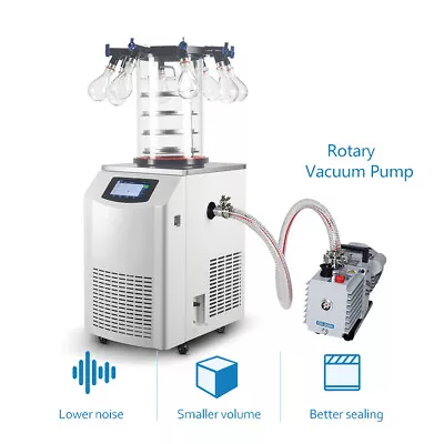 Buy Lab Vacuum Freeze Dryer Intelligent High-Efficiency Multi-Manifolds Lyophilizer • 3,899$