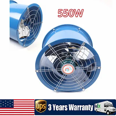 Buy 16  Axial Fan Cylinder Pipe Spray Booth Paint Fumes Exhaust Fan  • 131.40$