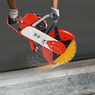 Buy 78.5cc 2 Stroke Gas Power Cement Concrete Cut Off Saw Cutting Tool W/ Blade • 272.65$