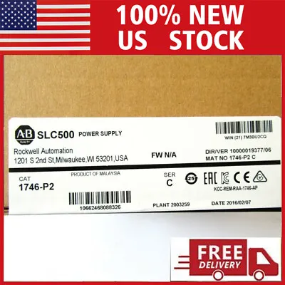 Buy New Factory Sealed 1746-P2 Allen Bradley Chassis Power Supply PLC 1746 P2 US • 195.50$