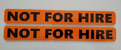Buy 2  - NOT FOR HIRE REFLECTIVE Magnetic Signs Tow Truck Car Hauler 1.5 × 12  🇺🇲 • 14.98$