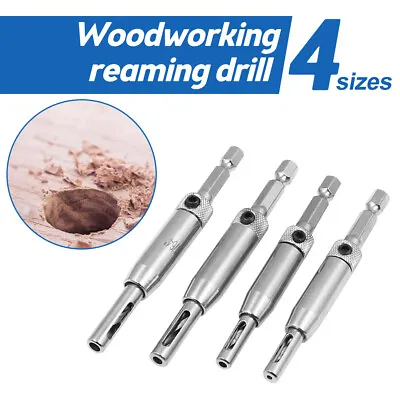 Buy 4x Woodworking Square Hole Drill Bits Set Wood Saw Mortising Chisel Cutter Tools • 11.68$
