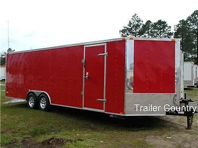 Buy NEW 8.5 X 24 8.5x24 Enclosed Carhauler Cargo Trailer 10K Axles • 0.99$