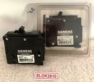 Buy Siemens Q115, INT115 Circuit Breakers 15 Amp 1 Pole 120/240V 60HZ Lot Of 2 • 13.99$