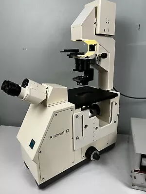 Buy Carl Ziess Axiovert 10 Inverted Microscope, No Objectives, Adjustable Light Srce • 800$