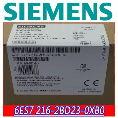 Buy Brand New Siemens 6ES7 216-2BD23-0XB0 In-Stock & Ready To Ship, Quality Assured • 359$