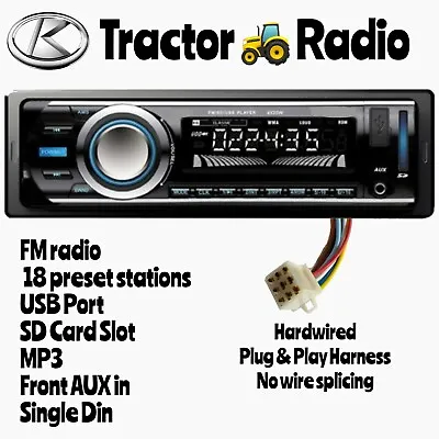 Buy Direct Plug & Play Kubota Tractor Radio, FM, USB, SD 1100 RTV RTX 1100C B2650 • 81.99$
