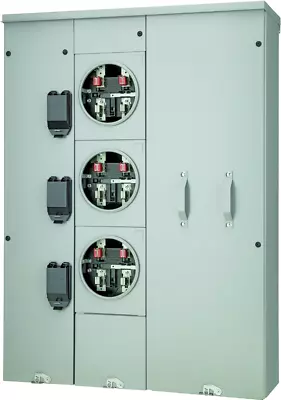 Buy ⚡ Siemens 3-Gang 400A 225 Amp RING-TYPE WP4312 UNI-PAK Meter Socket • 3,995$