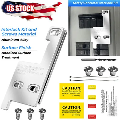 Buy Generator Interlock Kit For GE/Siemens / Murray/ ITE 150 And 200 Amp Panel • 40.99$