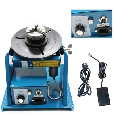 Buy 2.5  Rotary Welding Positioner Turntable 3 Jaw Lathe Chuck Manual Annular Weld • 265$