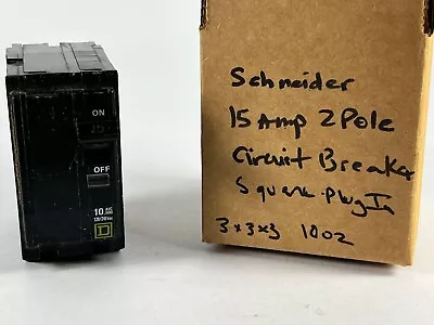 Buy Schneider Electric Square D 15 Amp Plug In 2-Pole Circuit Breaker • 40$