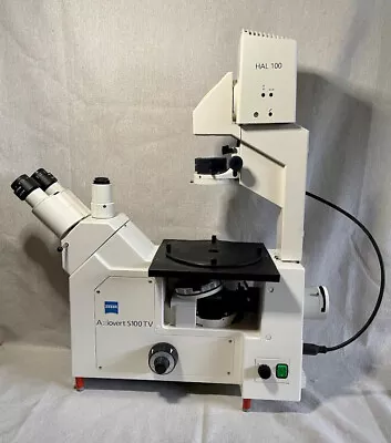 Buy Carl Zeiss Axiovert S100 TV Inverted Phase Contrast Fluorescence Microscope • 1,150$