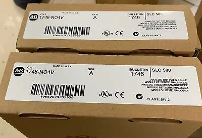 Buy New Sealed Allen-Bradley 1746-NO4V / A SLC 500 PLC Analog Output Module Surplus • 357$