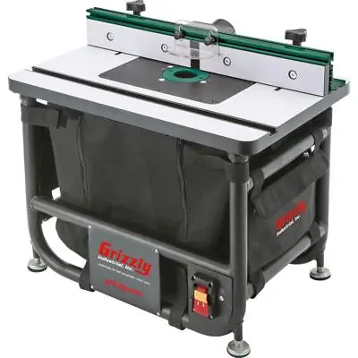 Buy Grizzly Industrial Router Table Portable Tubular Steel+Dust Collection Laminate • 340.89$