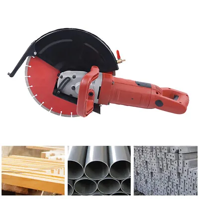 Buy Cut Off Saw Wet/Dry Concrete Saw Electric Cutter Guide Roller Tools W/ 14  Blade • 168.58$