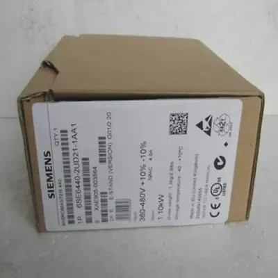 Buy New Siemens MICROMASTER440 Without Filter 6SE6440-2UD21-1AA1 6SE6 440-2UD21-1AA1 • 376.47$