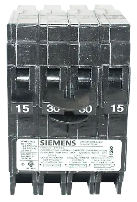 Buy Siemens 15/30/30/15 Quad Breaker Q21530CT • 47.95$