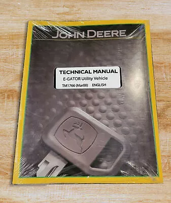 Buy John Deere E-GATOR Utility Vehicle Technical Service Repair Manual - TM1766 • 41.51$