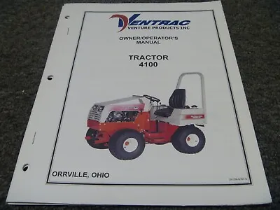Buy Ventrac 4100 Compact Tractor Owner Operator Manual User Guide OM-KT01A • 209.30$