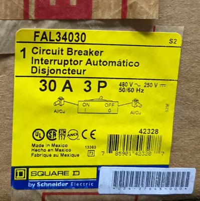 Buy ~Discount HVAC~ B50 - FAL34030 - Square D - Circuit Breaker • 137.91$
