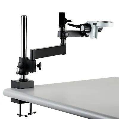 Buy Amscope Articulating Stand W Post Clamp 76mm Focusing Rack For Stereo Microscope • 269.99$