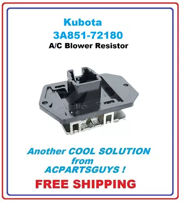 Buy AC Blower Resistor For Kubota 3A851-72180 KX M SSV RTV • 89.09$