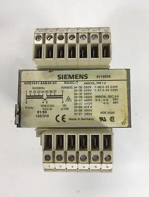 Buy Siemens 4AM3441-8AB40-0C Transformer  • 67.90$