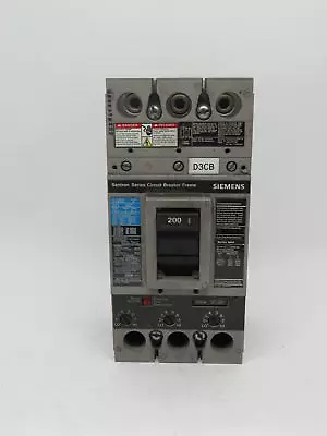 Buy Siemens FD63F250 Circuit Breaker Frame Series B 600V 250A 50/60HZ 200A Trip USED • 449.99$