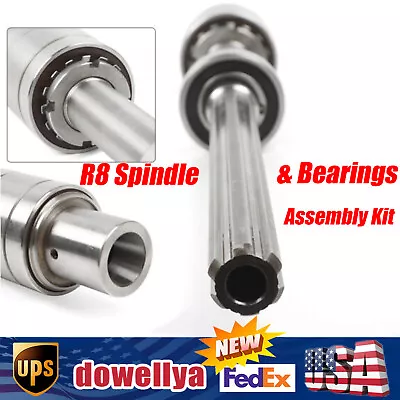 Buy 1 SET BRIDGEPORT Milling Machine Parts R8 Spindle + Bearings Assembly Kit New • 118.76$