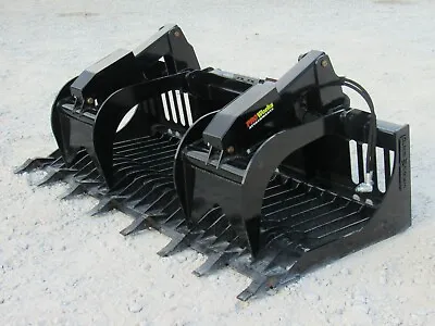 Buy 80  Severe Duty Rock Grapple Bucket With Teeth Skid Steer Loader Attachment  • 2,999.99$