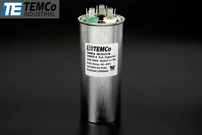Buy TEMCo 40+5 Uf/MFD 370-440 VAC Volts Round Dual Run Capacitor 50/60 Hz -Lot-1 • 14.95$