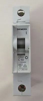 Buy Siemens - 5sx21  Circuit Breaker - 10 Amp - 277 Volt - Single Pole • 9$