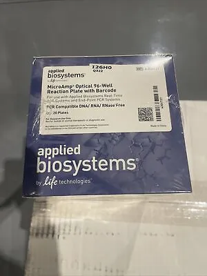 Buy Applied Biosystems Life Technologies 4306737 MicroAmp 96 Well Reaction , Qty 20 • 75$