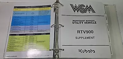 Buy Kubota RTV900 Utility Vehicle Service Repair Workshop Manual ORIGINAL - 2005 • 88.88$