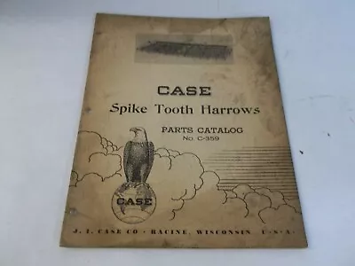 Buy Case Spike Tooth Harrows Parts Catalog C-359 • 15$