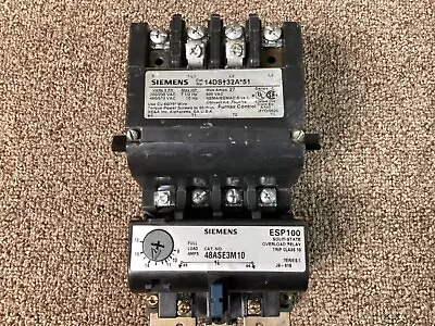 Buy Siemens 14DS+32A*51 Size 1 Motor Starter With 240/480 Volt Coil • 135$